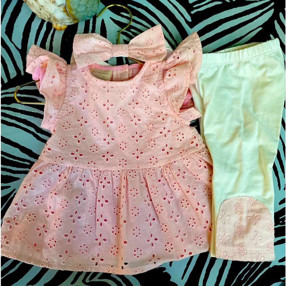 This “Cutie Tootie” First Impressions, 2pc; Pink and White set